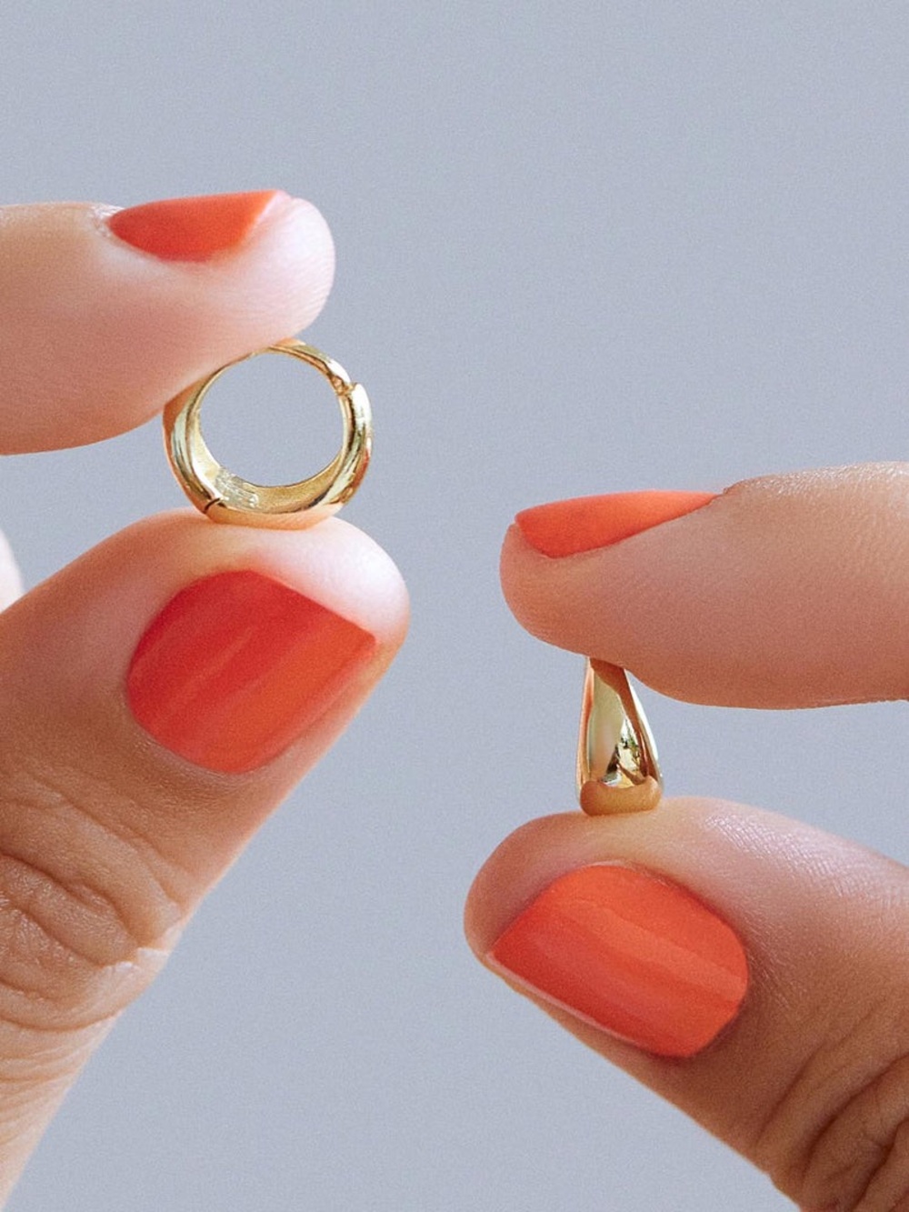 Mint & Lily Mini Teardrop Huggie Hoop Earrings